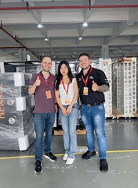 TMAX Hosts Colombian Customers for a Visit to the Battery Pack Assembly Line